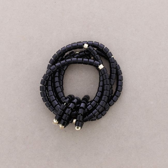 ELASTIC BRACELET 5 ROWS RESIN BEADS