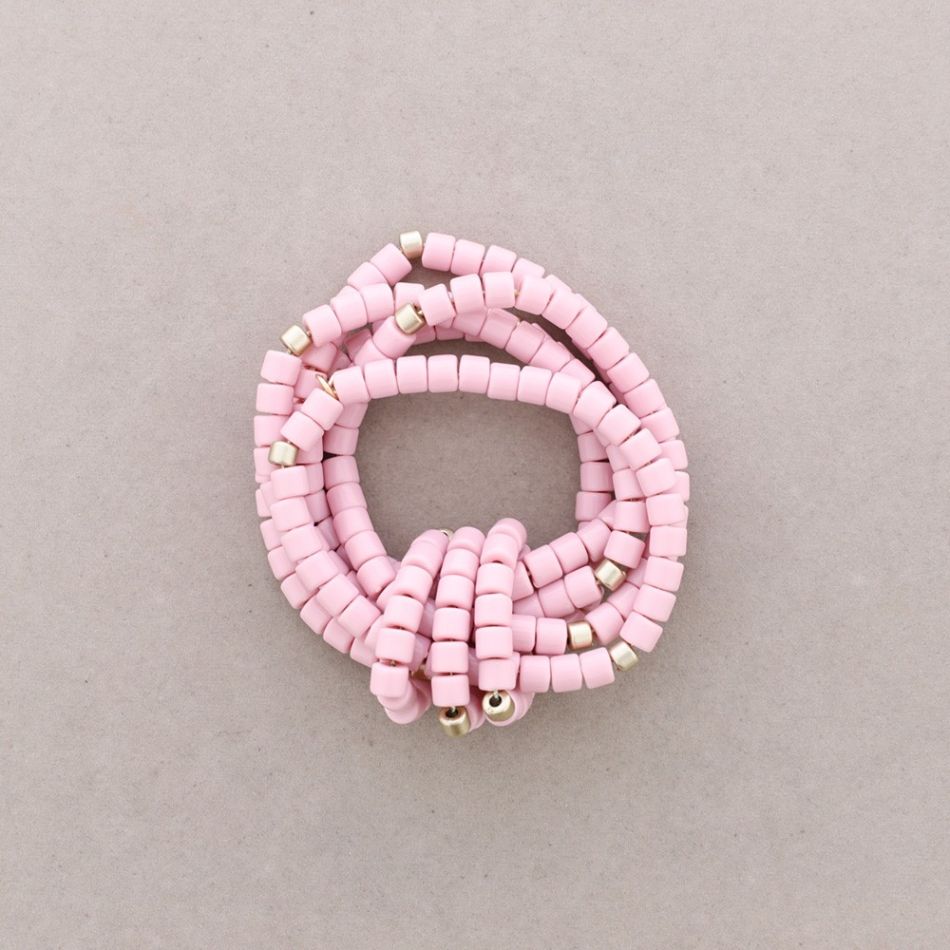 ELASTIC BRACELET 5 ROWS RESIN BEADS
