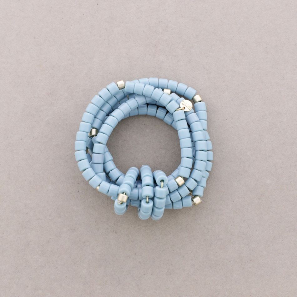 ELASTIC BRACELET 5 ROWS RESIN BEADS