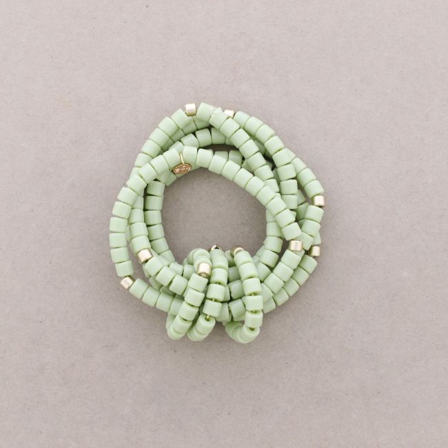 ELASTIC BRACELET 5 ROWS RESIN BEADS