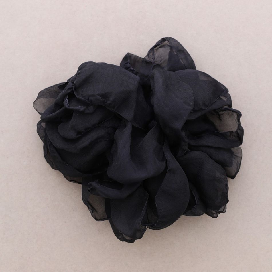 FABRIC FLOWER BROOCH 19CM