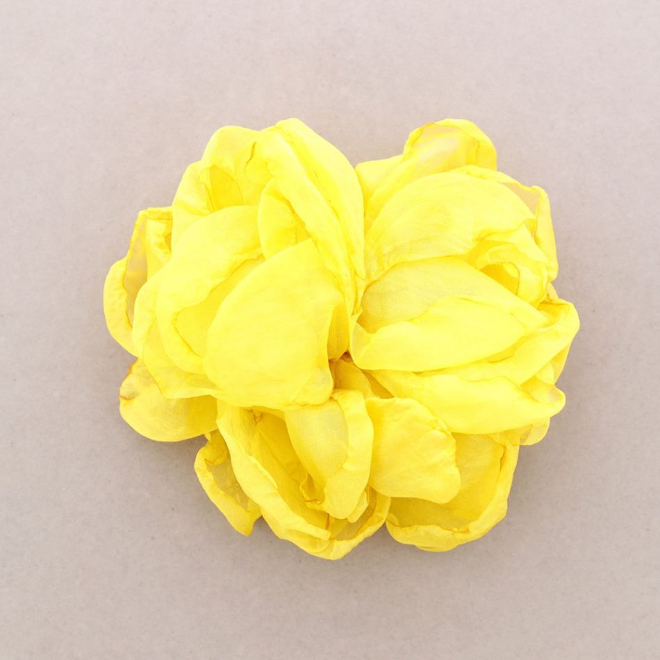 FABRIC FLOWER BROOCH 19CM