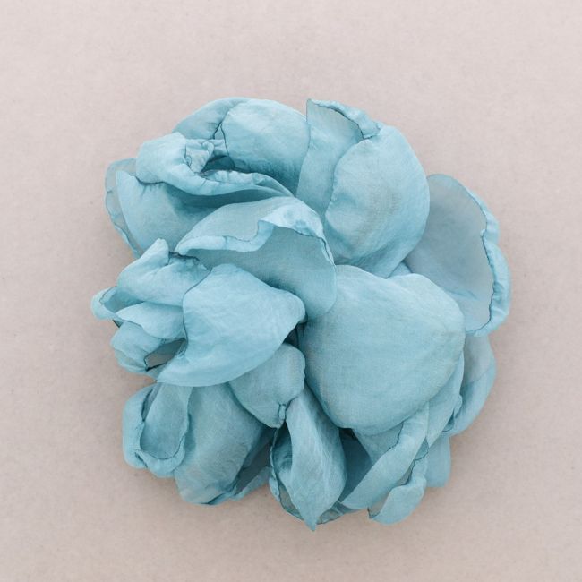 FABRIC FLOWER BROOCH 19CM