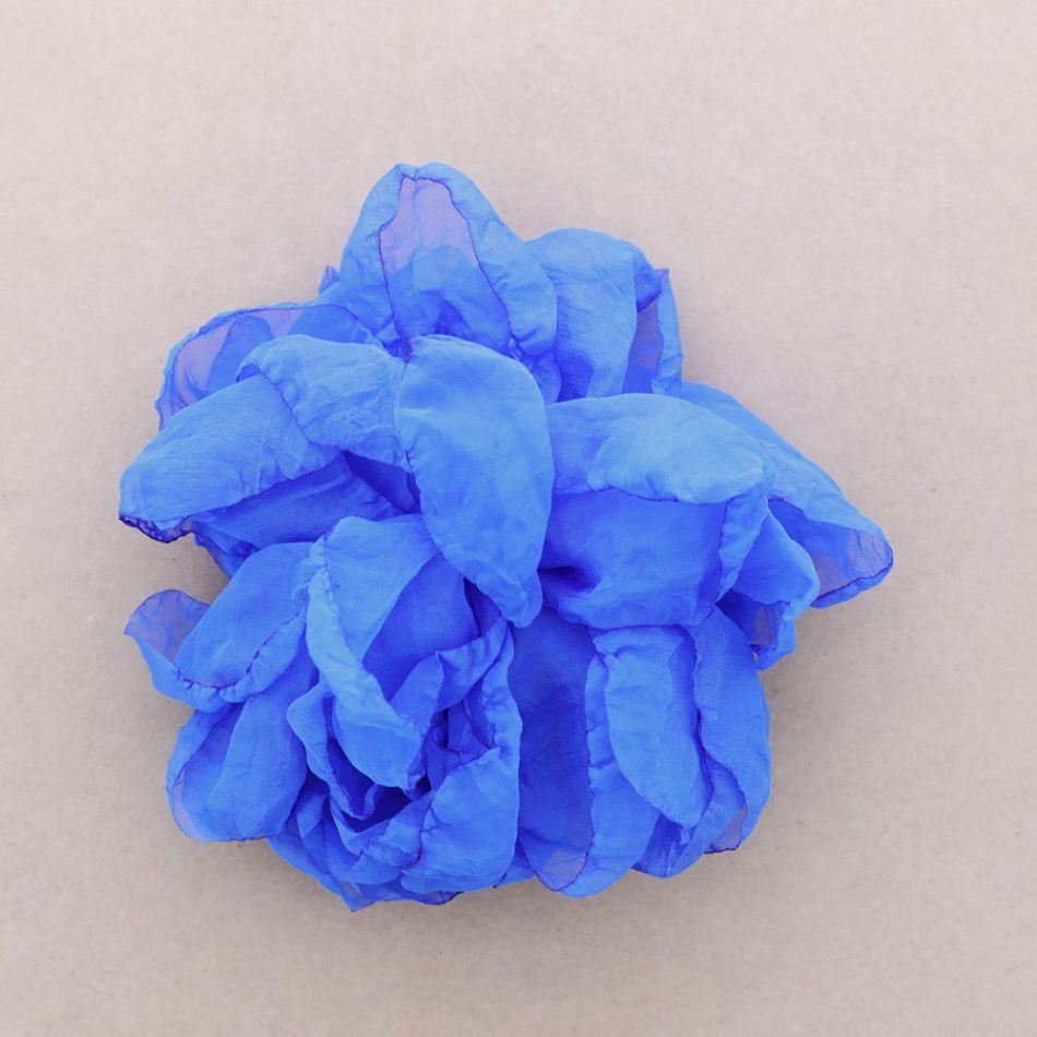 FABRIC FLOWER BROOCH 19CM