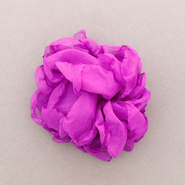 BROCHE FLOR TELA 19CM