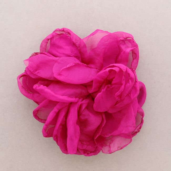 BROCHE FLOR TELA 19CM