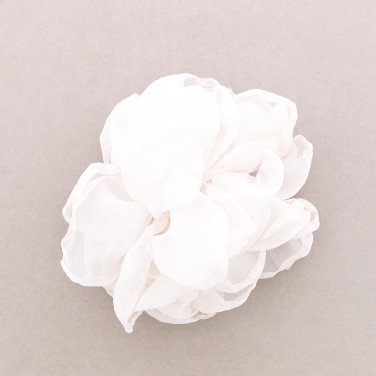 FABRIC FLOWER BROOCH 19CM