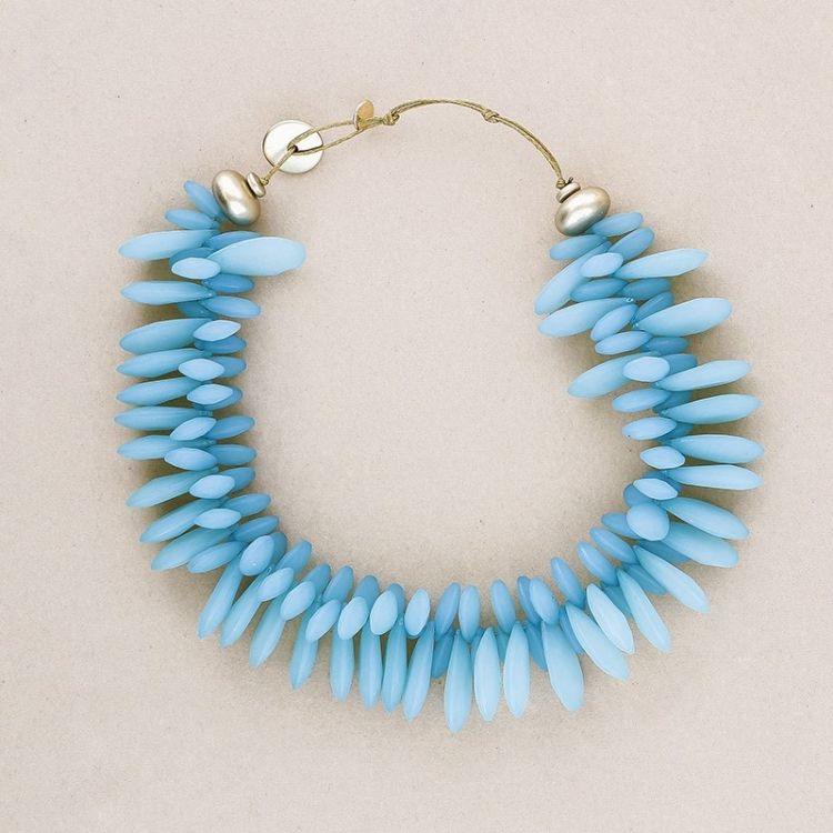 RESIN BEADS SHORT NECKLACE