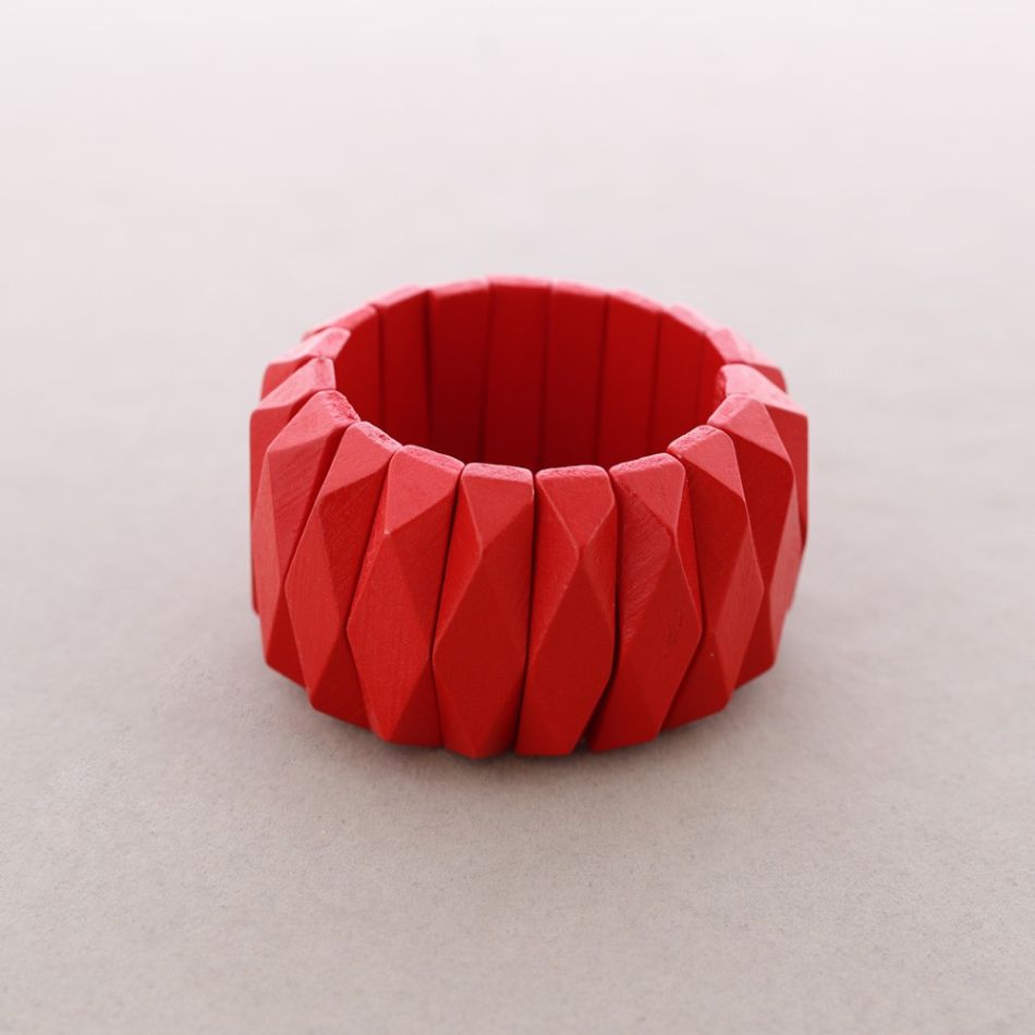 PULSERA ELÁSTICA CUENTAS MADERA