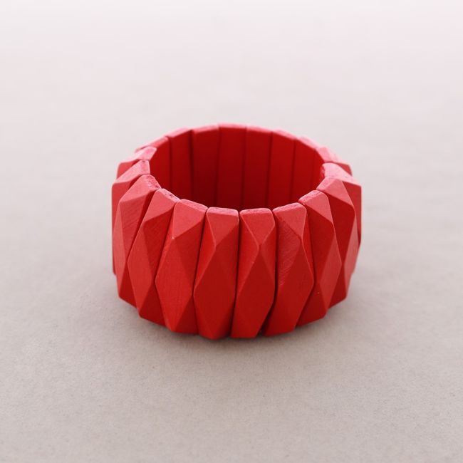 PULSERA ELÁSTICA CUENTAS MADERA