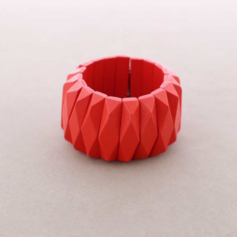 PULSERA ELÁSTICA CUENTAS MADERA