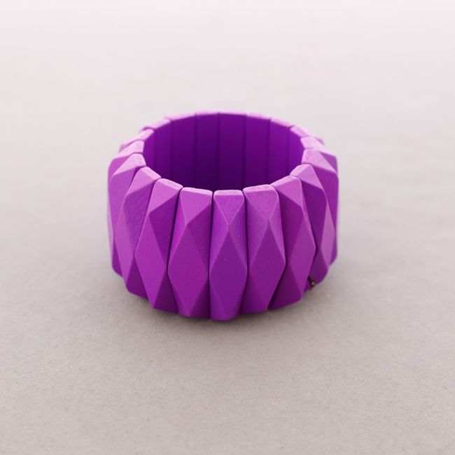 PULSERA ELÁSTICA CUENTAS MADERA
