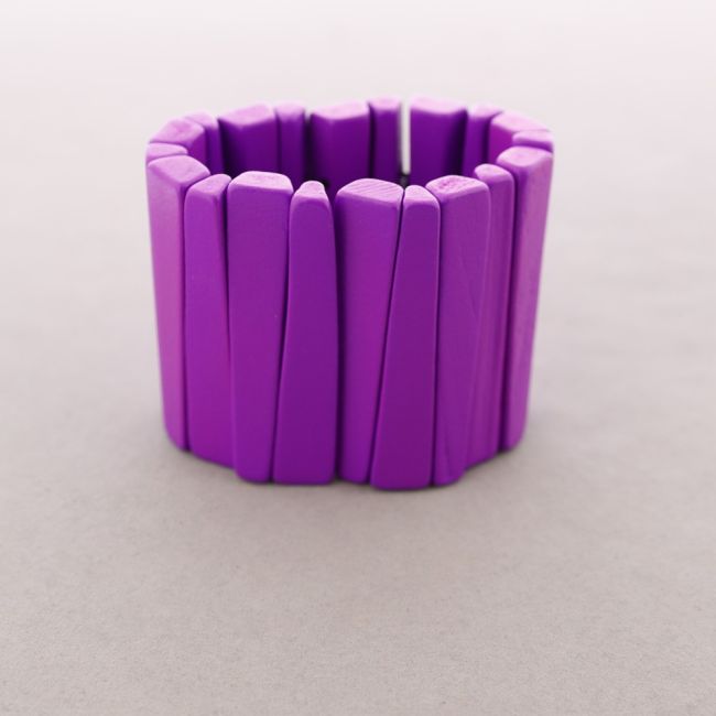 ELASTIC BRACELET WITH WOODEN BEADS