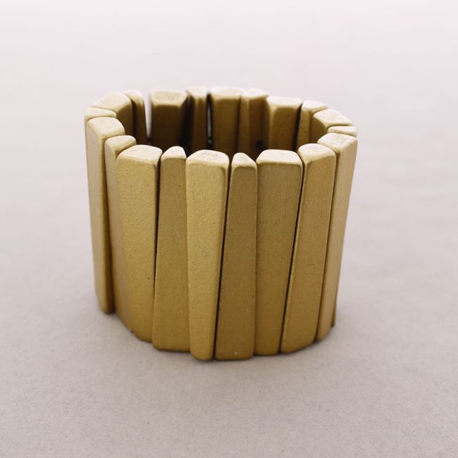 PULSERA ELÁSTICA CUENTAS MADERA