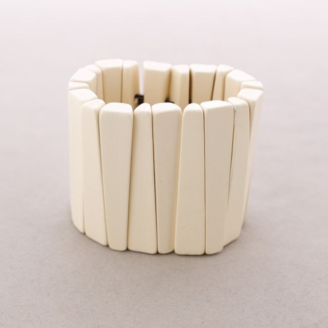 PULSERA ELÁSTICA CUENTAS MADERA