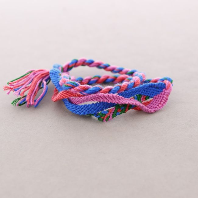 4 STRIP BRAIDED ETHNIC BRACELET