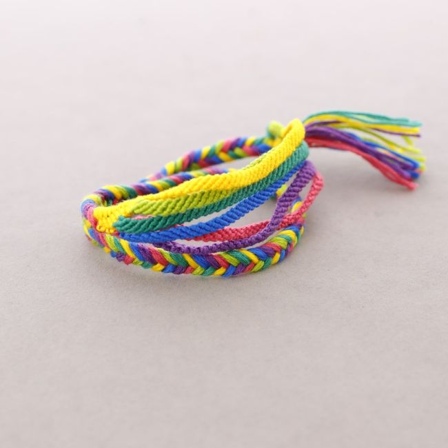 6 STRIP BRAIDED ETHNIC BRACELET