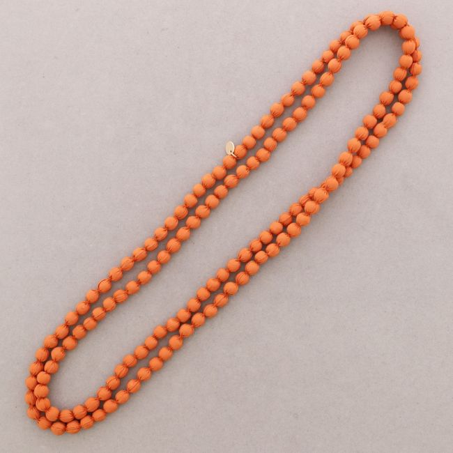LONG COATED BALL NECKLACE 8MM*1.5M