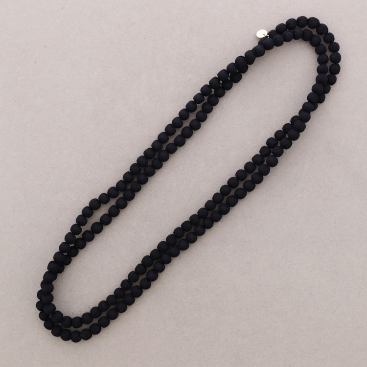 LONG COATED BALL NECKLACE 8MM*1.5M 2