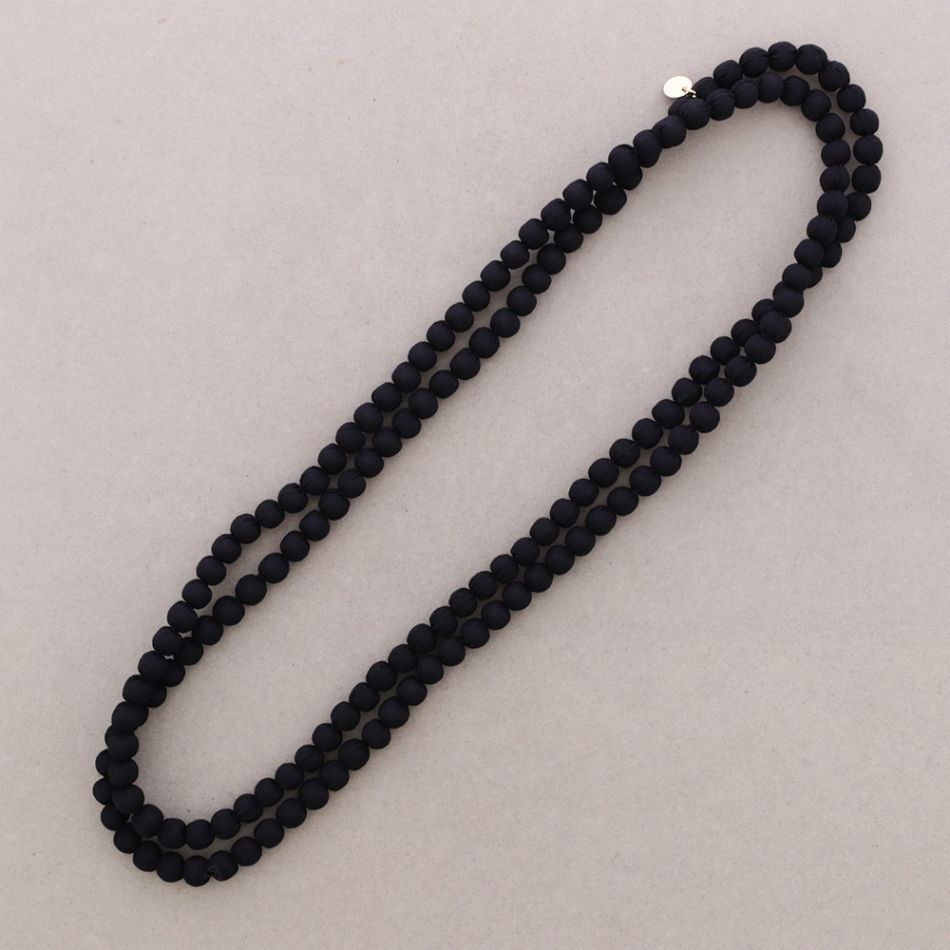 LONG COATED BALL NECKLACE 8MM*1.5M