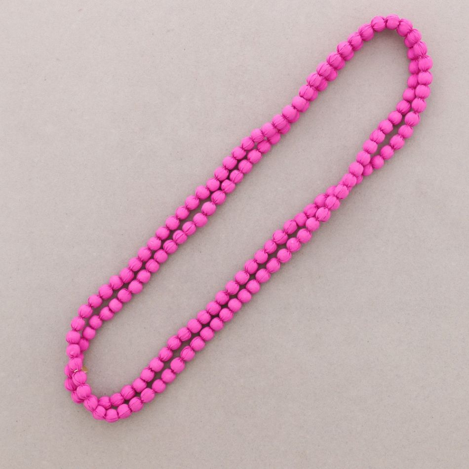 LONG COATED BALL NECKLACE 8MM*1.5M