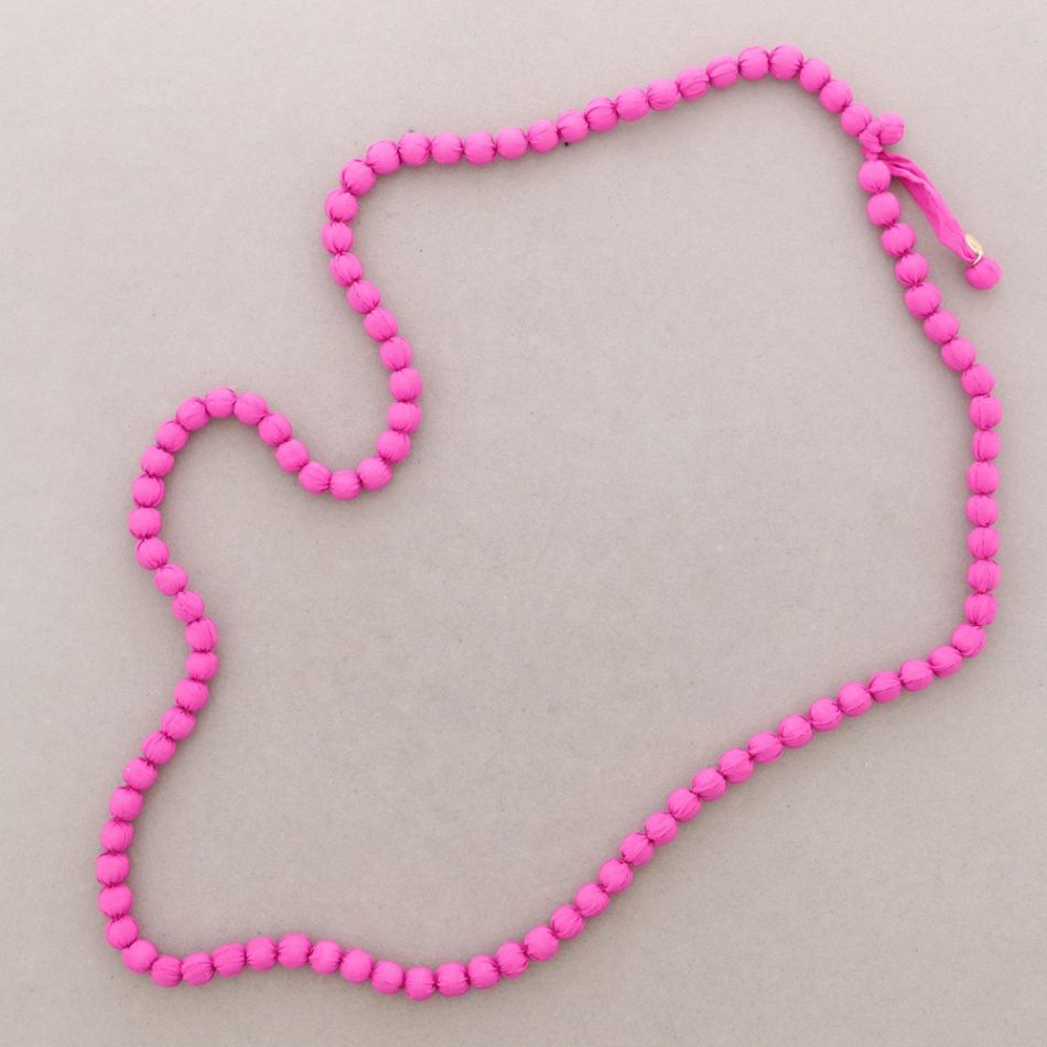 COLLAR LARGO BOLAS REVESTIDAS 1,1M