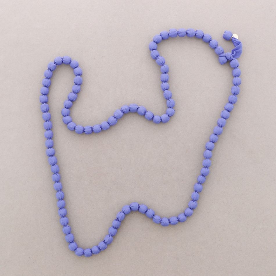 COLLAR LARGO BOLAS REVESTIDAS 1,1M