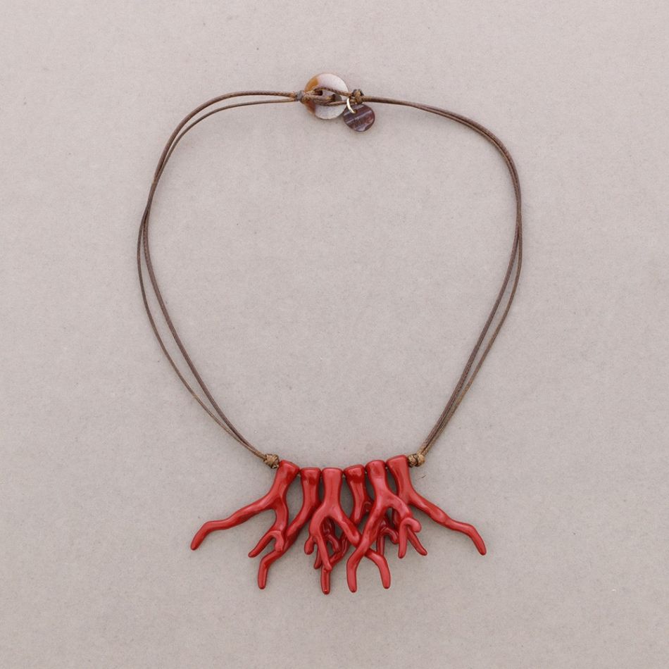 RESIN CORAL NECKLACE