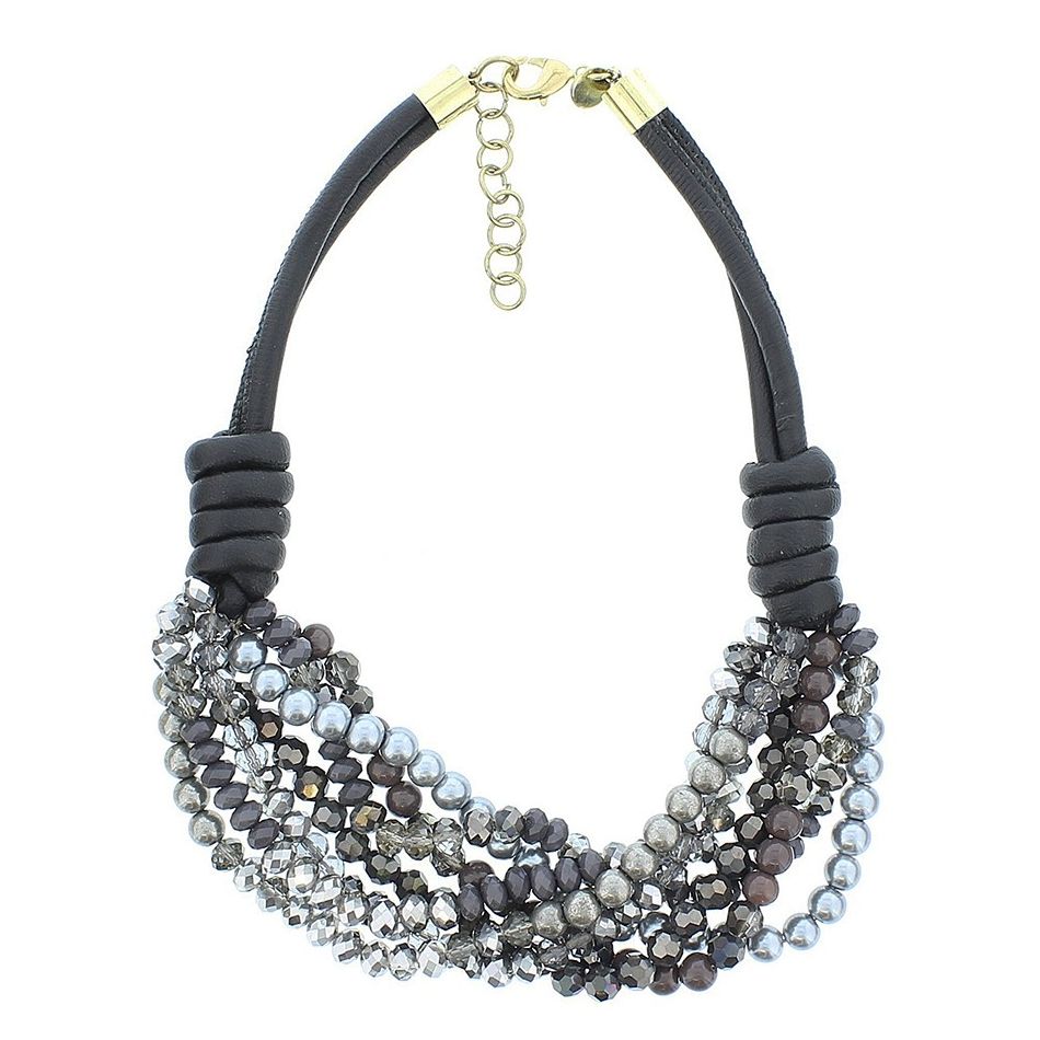 MIXED BEADS SHORT NECKLACE