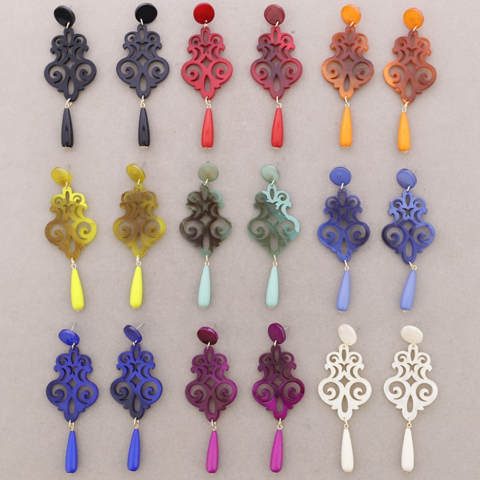 PENDIENTES RESINA FILIGRANA
