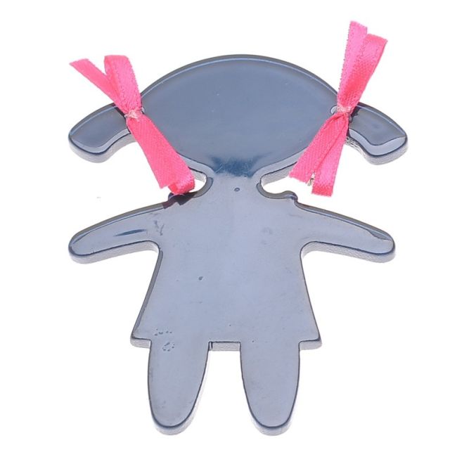 RESIN DOLL BROOCH