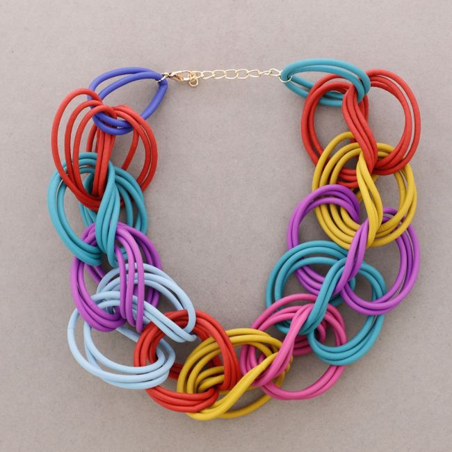 RUBBER LINK NECKLACE