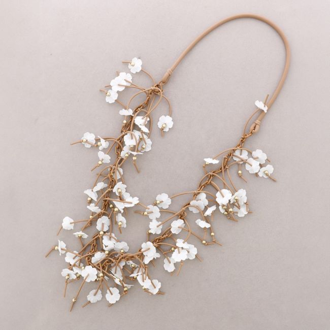 COLLAR LARGO FLORES
