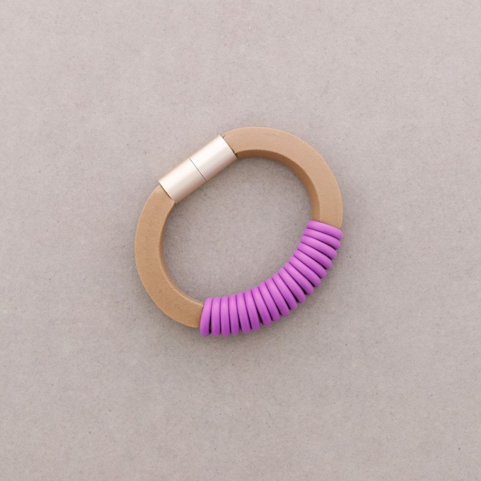 SPIRAL RUBBER MAGNET BRACELET
