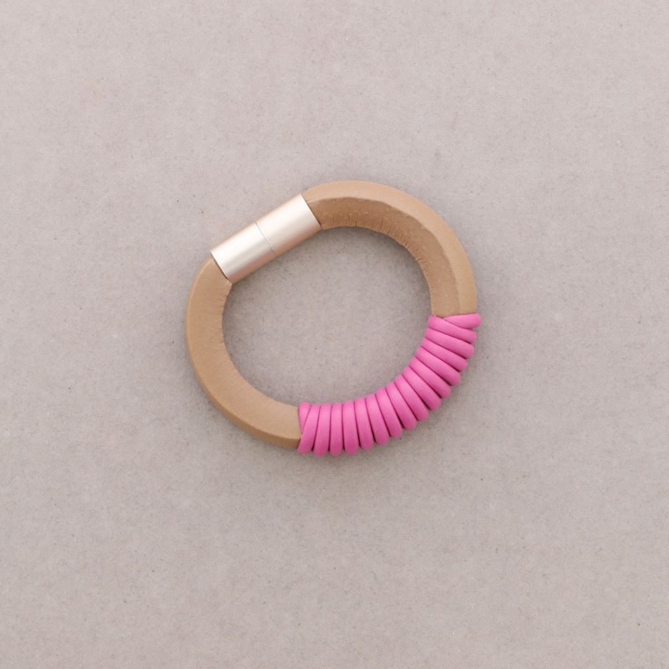 SPIRAL RUBBER MAGNET BRACELET