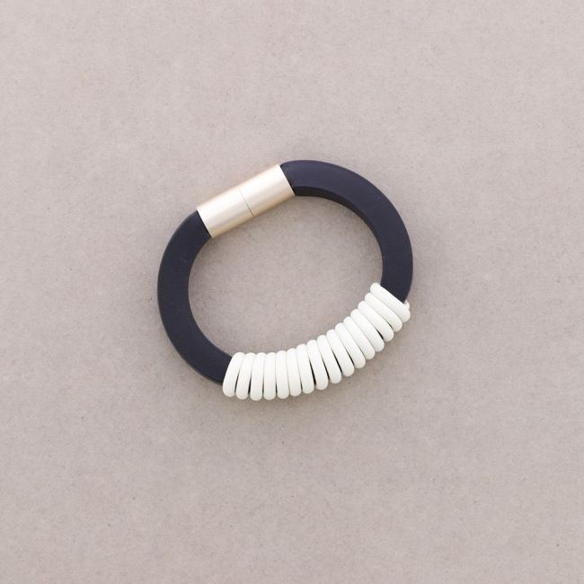 SPIRAL RUBBER MAGNET BRACELET