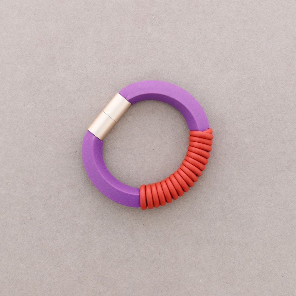 SPIRAL RUBBER MAGNET BRACELET
