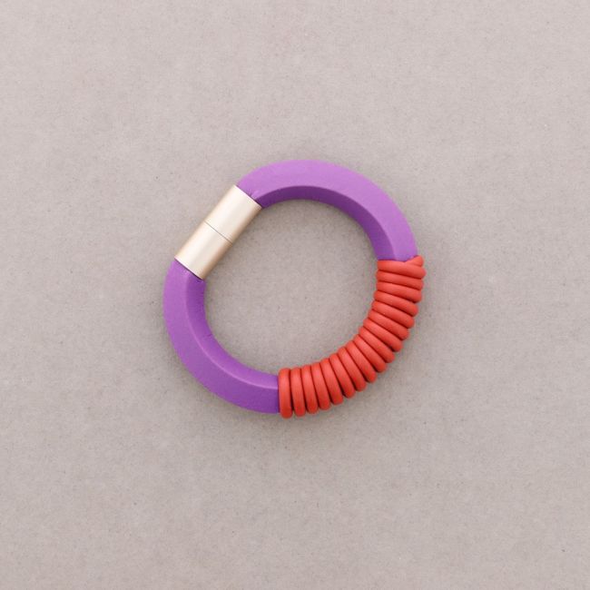 SPIRAL RUBBER MAGNET BRACELET