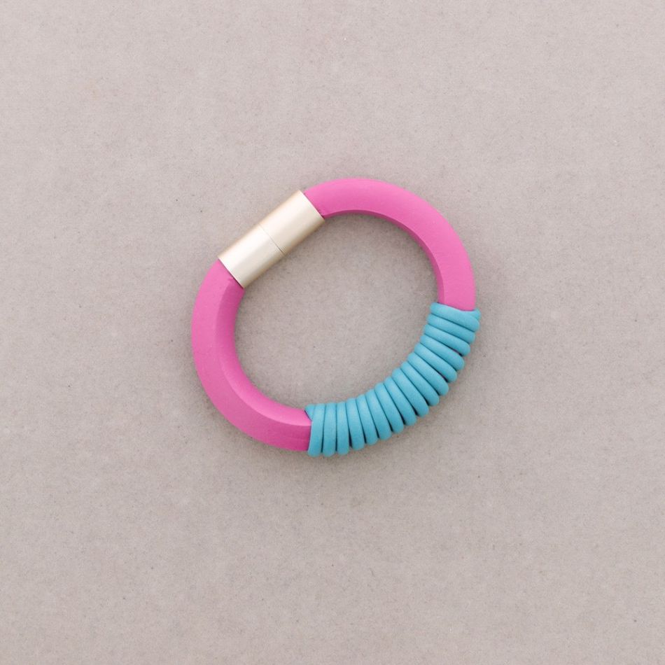 PULSERA IMÁN GOMA ESPIRAL