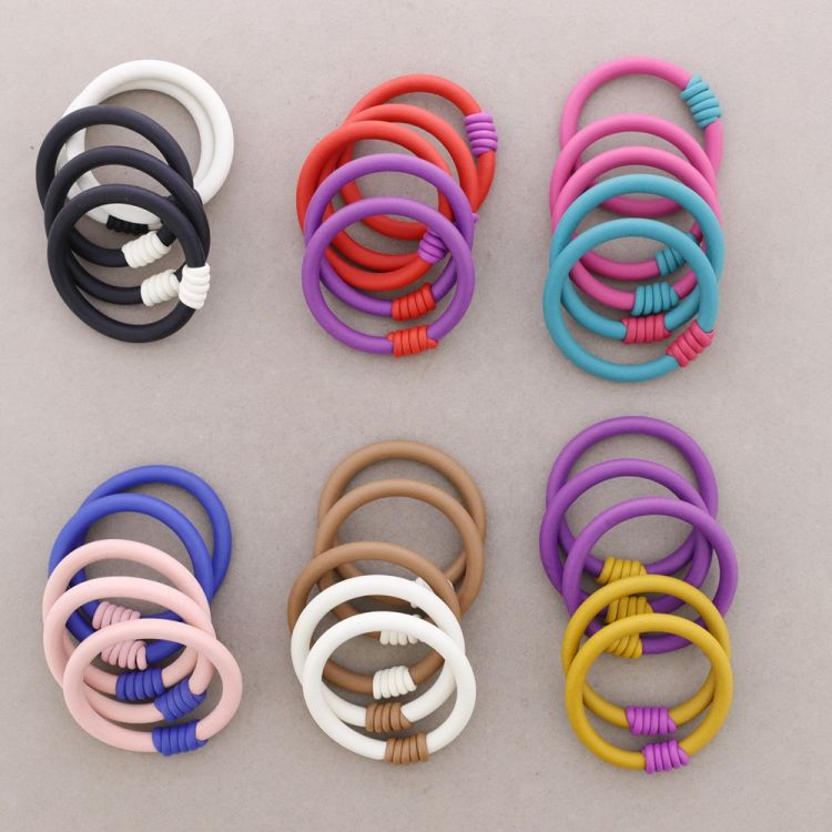 SPIRAL RUBBER BRACELET SET 2