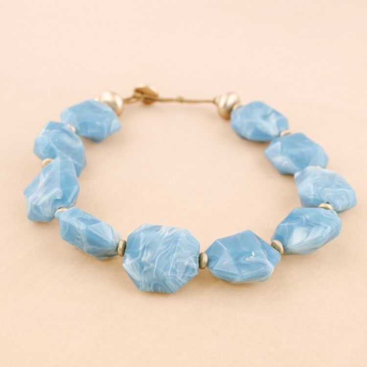 RESIN BEADS SHORT NECKLACE