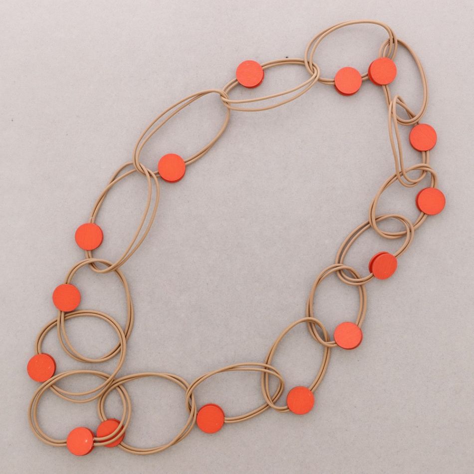 COLLAR LARGO ESLABONES GOMA