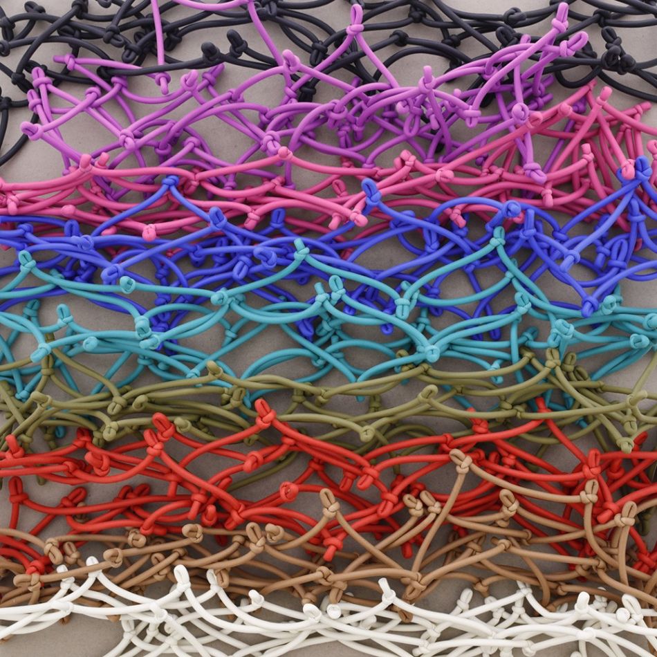 COLLAR LARGO GOMA NUDOS