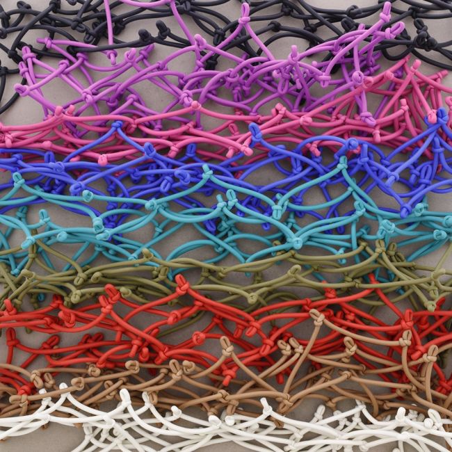 COLLAR LARGO GOMA NUDOS