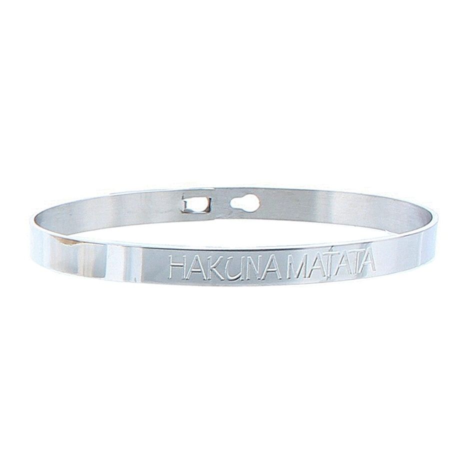 RIGID STEEL MESSAGE BRACELET