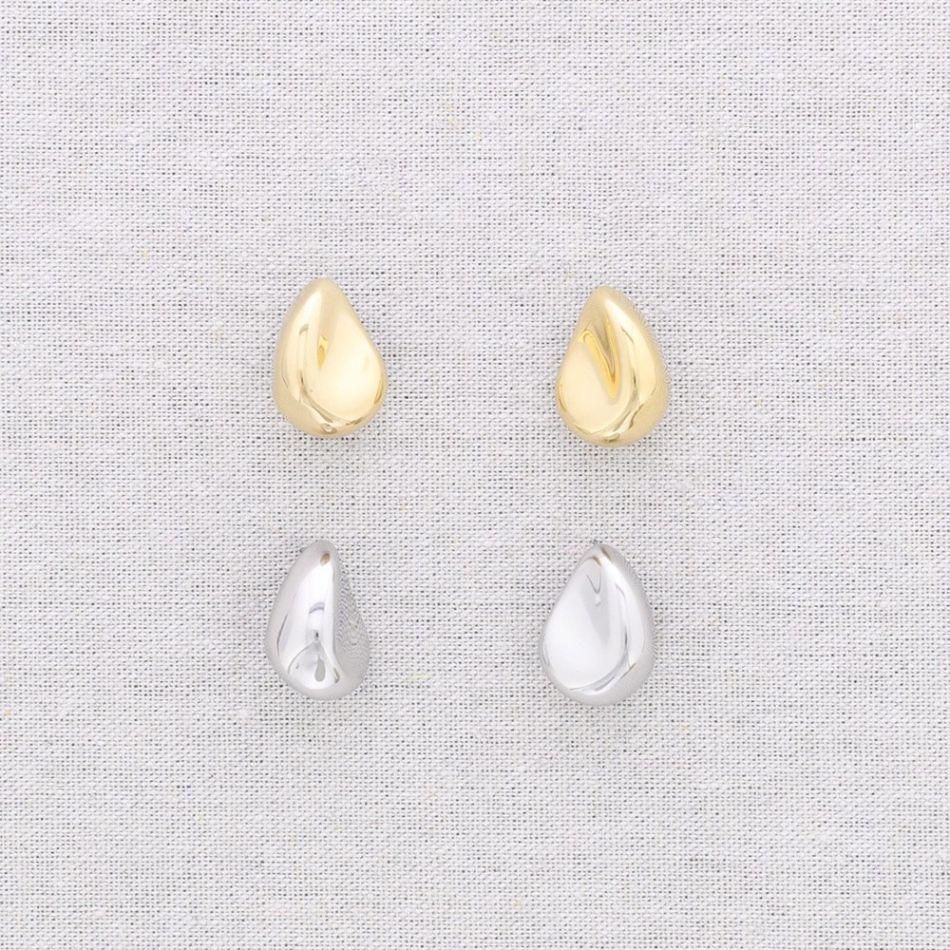 PENDIENTES ACERO GOTA