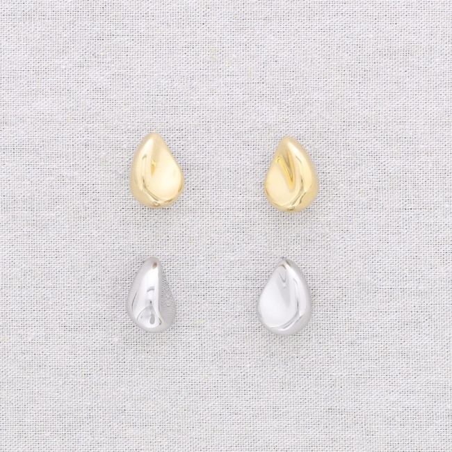 PENDIENTES ACERO GOTA