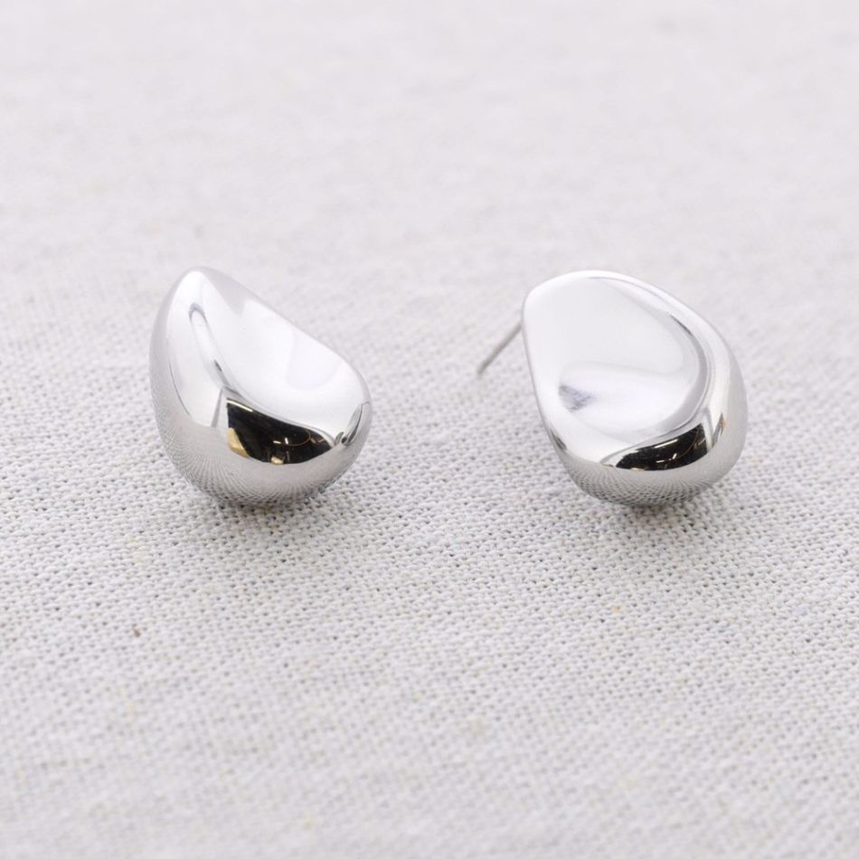 STEEL DROP EARRINGS