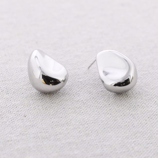 STEEL DROP EARRINGS