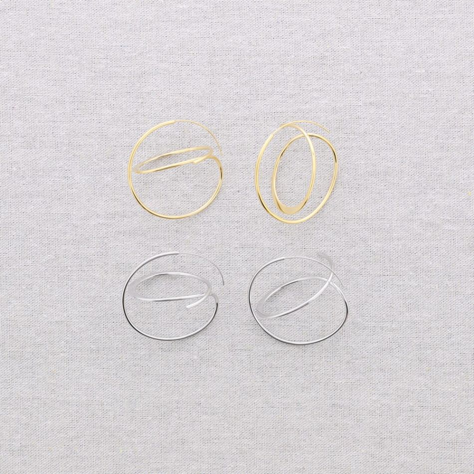 PENDIENTES ACERO MINIMAL